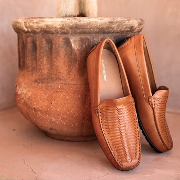 Blake Mckay Quinton Woven Driver Leather Slip on loafers size 8 main image 8